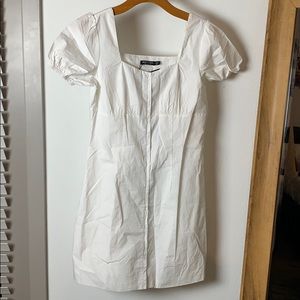 NWT. White Eyelet Mini Dress.